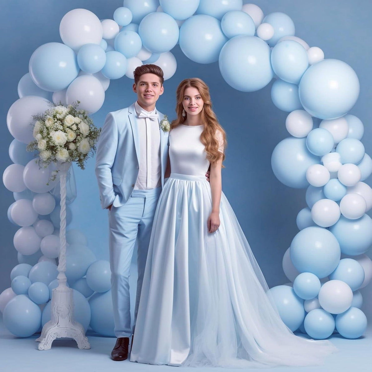130 Blaue Luftballons Set Ballon Girlande Geburtstag Party Deko