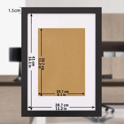 Rahmen Bilderrahmen A4 Holz Plexiglasfenster für