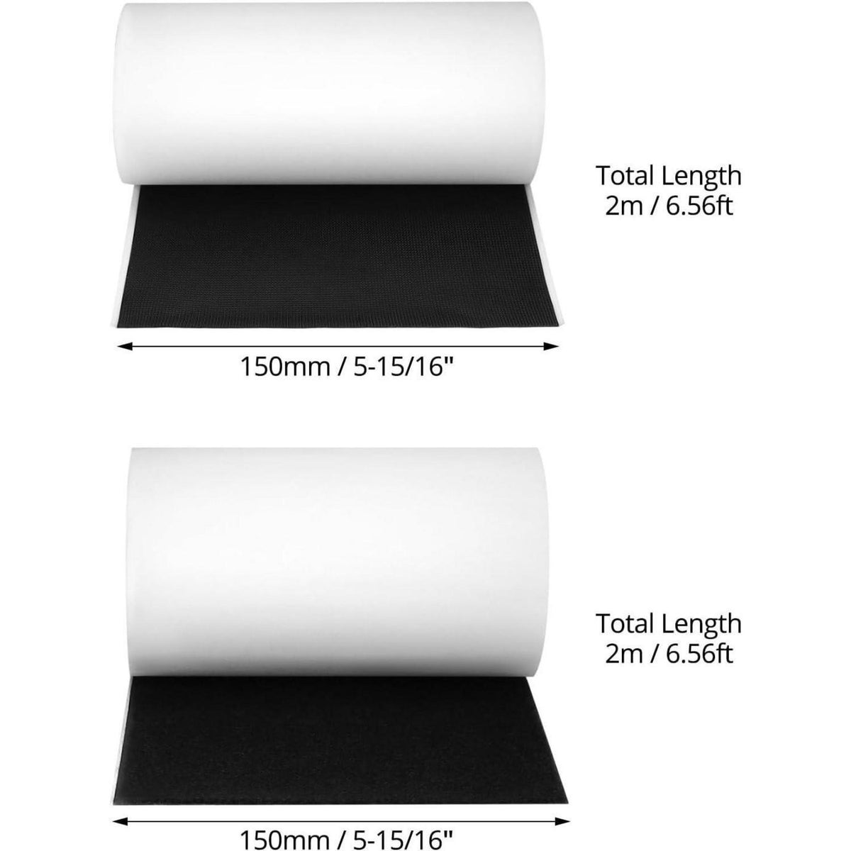 Selbstklebendes Klettband Extra Stark 15cm x 2M, Schneidbar