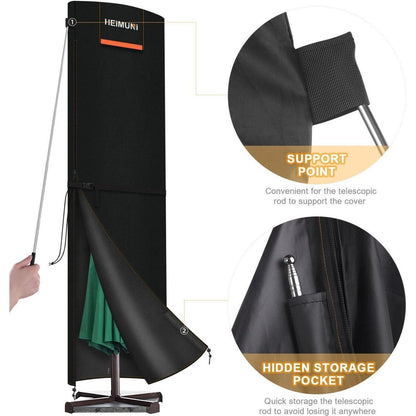 Sonnenschirm Schutzhülle Wasserdicht für Ampelschirm 3-5m