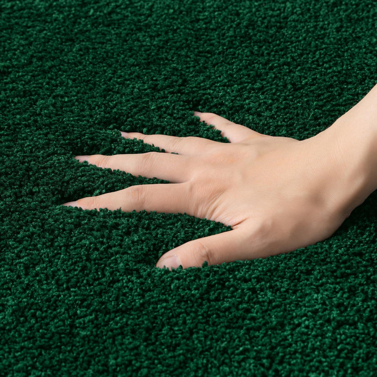 Badematte rutschfest grün 70x120 cm - Mikrofaser Fußmatte