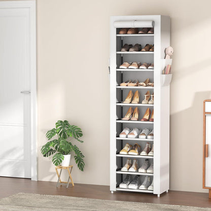 Schuhregal 11 Ebenen – Schmaler Schuhschrank für 20 Paar Schuhe