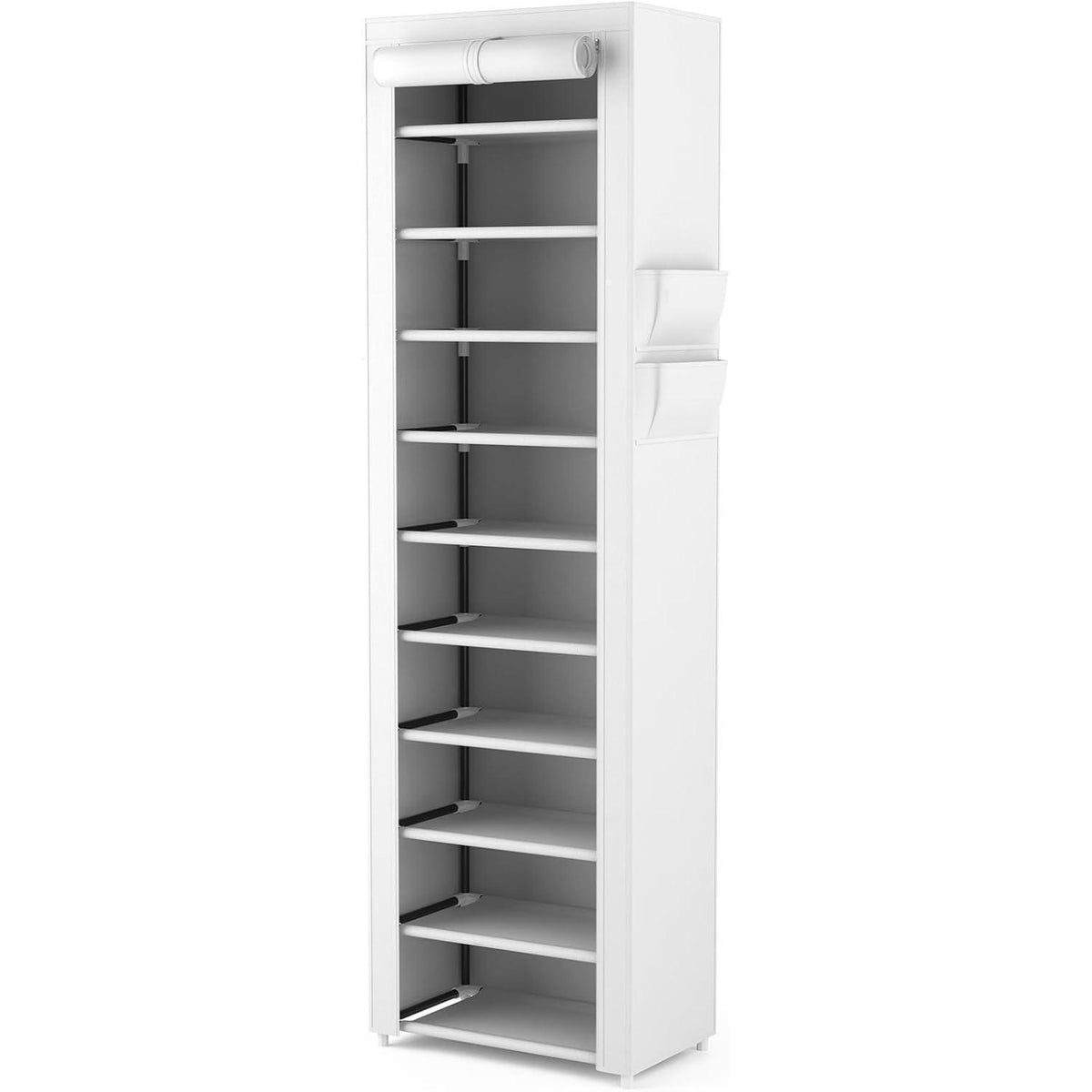 Schuhregal 11 Ebenen – Schmaler Schuhschrank für 20 Paar Schuhe