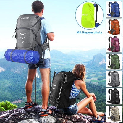 Wanderrucksack 40L/50L Herren Damen Trekkingrucksack
