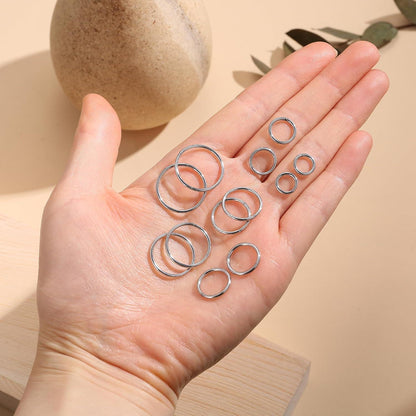 Edelstahl Nasenpiercing Ringe 12er Set 16G Hypoallergen für Damen Herren