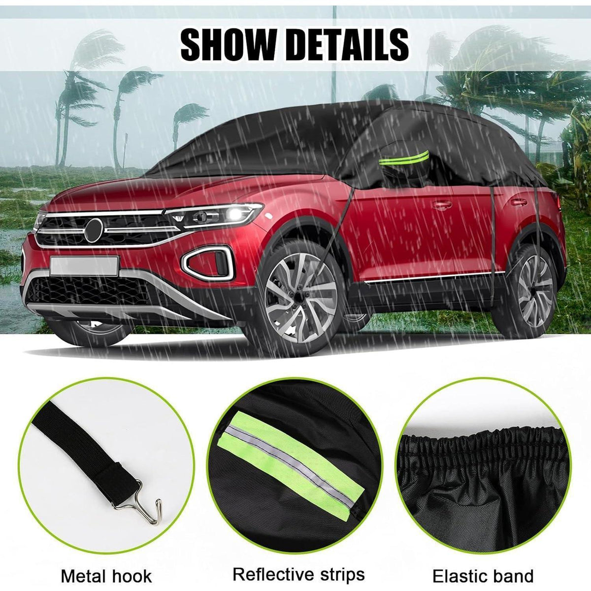 Wasserdichte Autoabdeckung für VW T-ROC 2017-2024