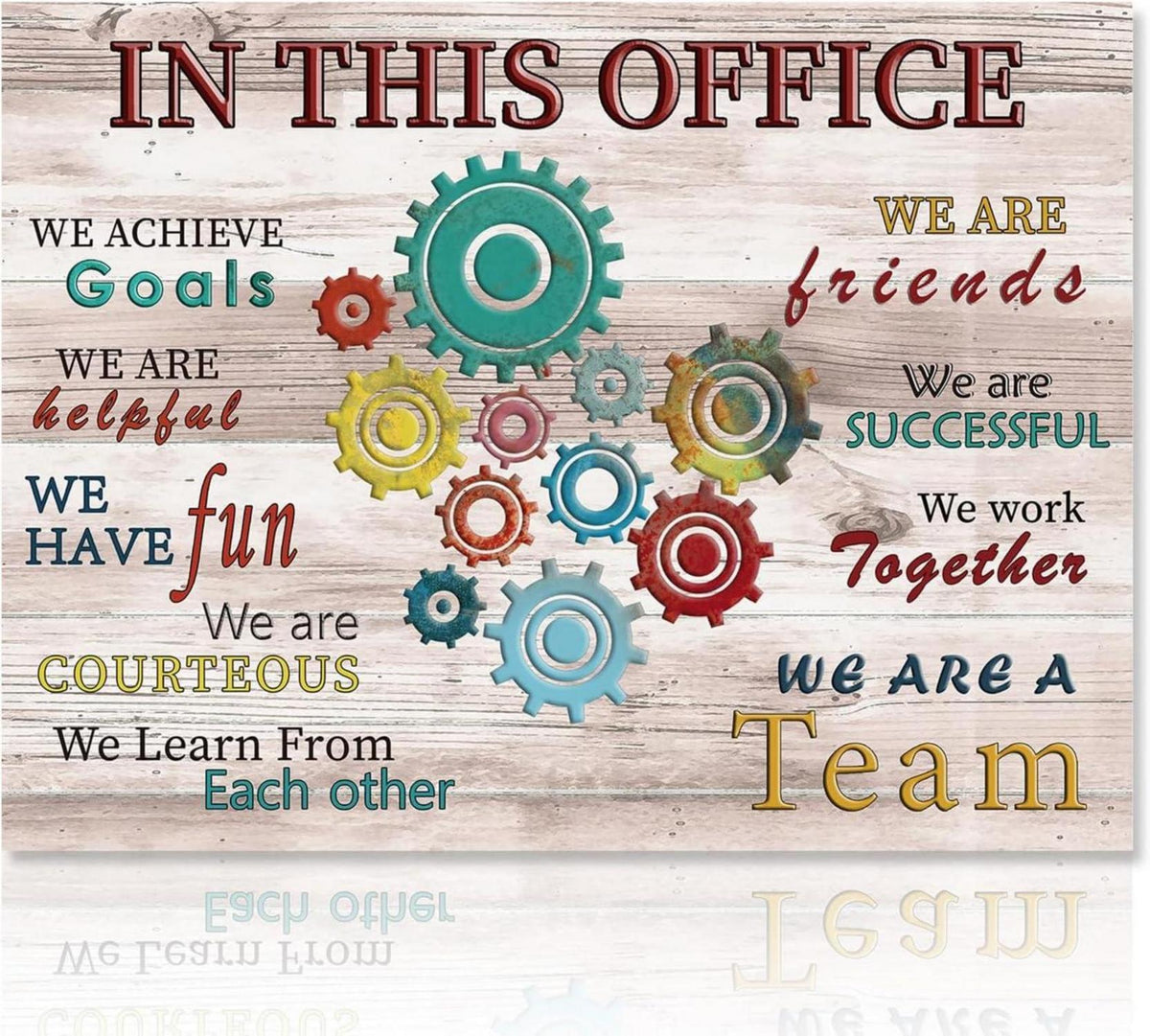 Motivational Inspirational Canvas Poster Office Decor 30x40 cm