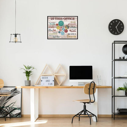 Motivational Office Poster Lustige Gear Wheel 30x40 cm