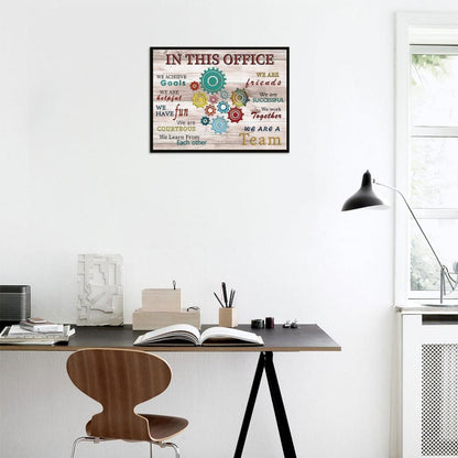 Motivational Inspirational Canvas Poster Office Decor 30x40 cm