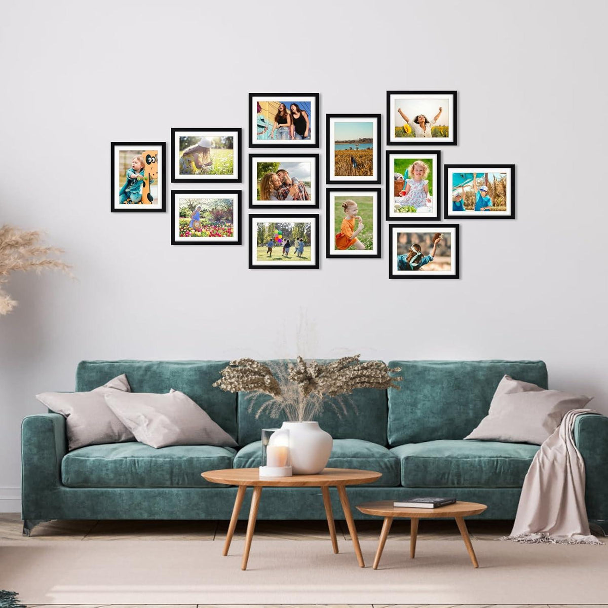 Bilderrahmen 15x20 cm Schwarz für Wand Tisch Büro Wohnung