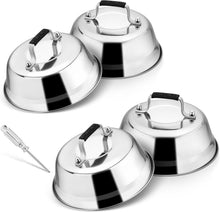 Burgerglocke Edelstahl Gummigriff Schmelzglocke Grill Steak Käse
