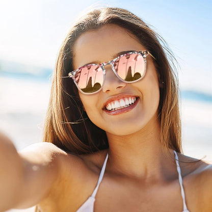 TSEBAN Vintage Damen Sonnenbrille Polarisiert Blaulichtfilter UV 400