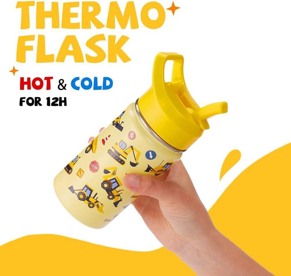 Kinder Trinkflasche Edelstahl 500ml Auslaufsicher mit