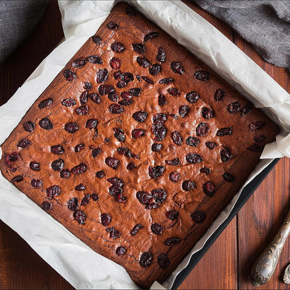 Quadratische Edelstahl Auflaufform 21x21x5 cm Backform Brownie Kuchen