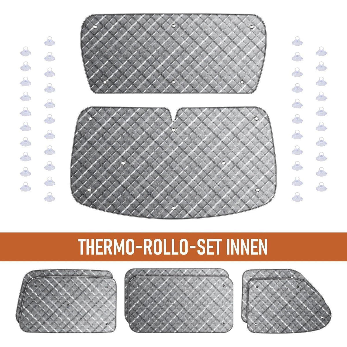 Thermo Jalousien Set VW T4 SWB - 8tlg. Sonnenschutz Matte
