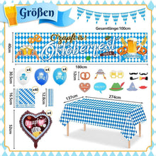 Oktoberfest Deko Set Wimpelkette Banner Tischdecke