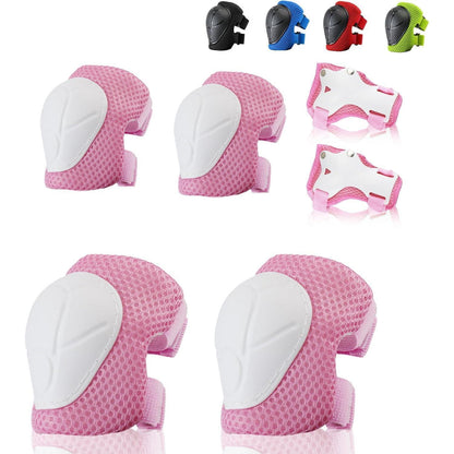 Kinder Schoner Set für Inliner & Skateboard, Rosa S