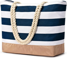 Strandtasche Tote Bag Wasserdicht Reißverschluss Groß Badetasche