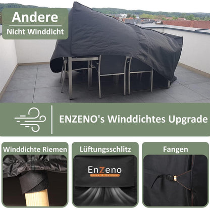 Wasserdichte Gartenmöbelabdeckung für Rattan Würfel Set, 110x110x74cm