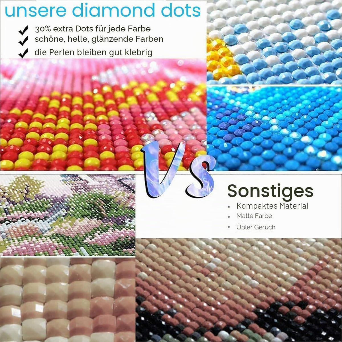 Diamantmalerei Schildkröte 5D Bastelset für Erwachsene & Kinder