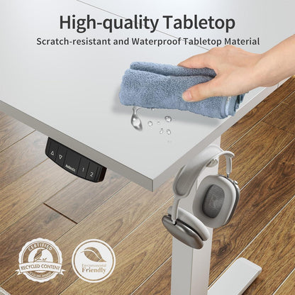Höhenverstellbarer Schreibtisch 160x60cm Elektrisch Ergonomisch Steh-Sitz Tisch