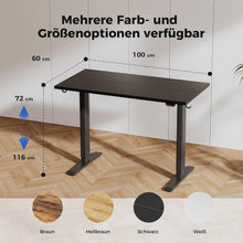 Elektrischer Höhenverstellbarer Schreibtisch 100x60cm