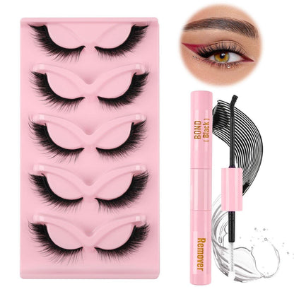 Falsche Wimpern Set Cat Eye mit Kleber & Entferner