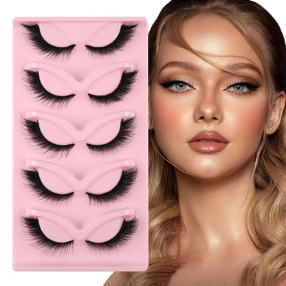 Falsche Wimpern Set Cat Eye mit Kleber & Entferner