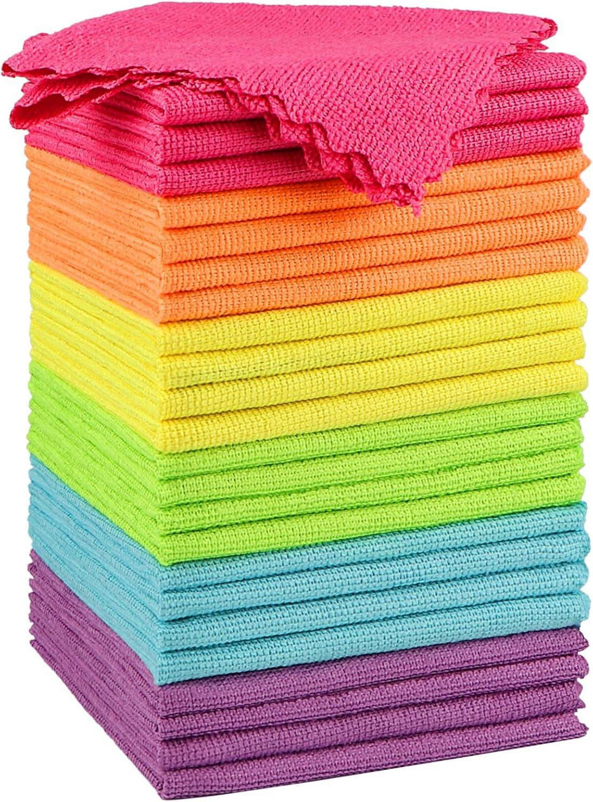 Mikrofaser Reinigungstücher 24er Pack vielseitige Reinigungspads