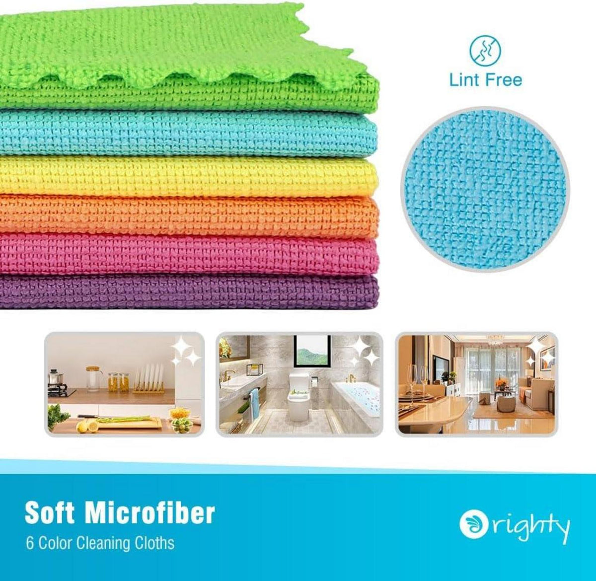 Mikrofaser Reinigungstücher 24er Pack 12x12 Zoll
