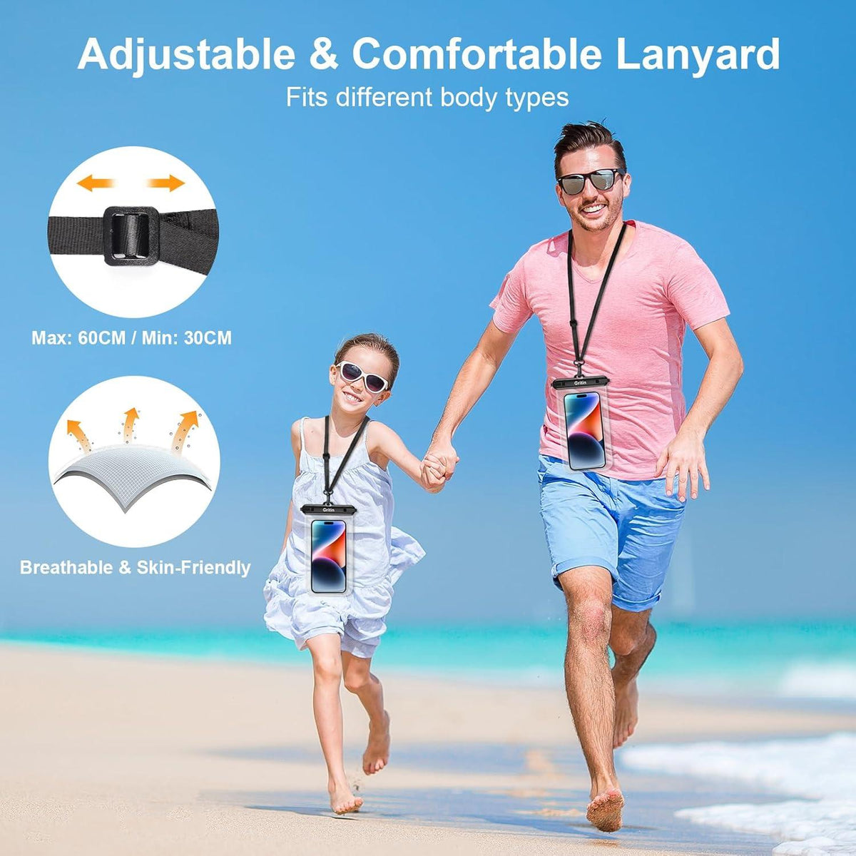 Wasserdichte Handyhülle 2 Stück IPX8 Unterwasser Handytasche