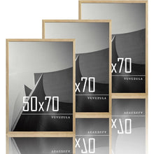 Bilderrahmen Natur 50x70cm Holz Fotorahmen Set Acryl Eiche
