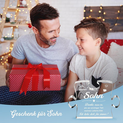 Acryl Puzzle für Sohn - Bedeutungsvolles Geschenk mit Spruch