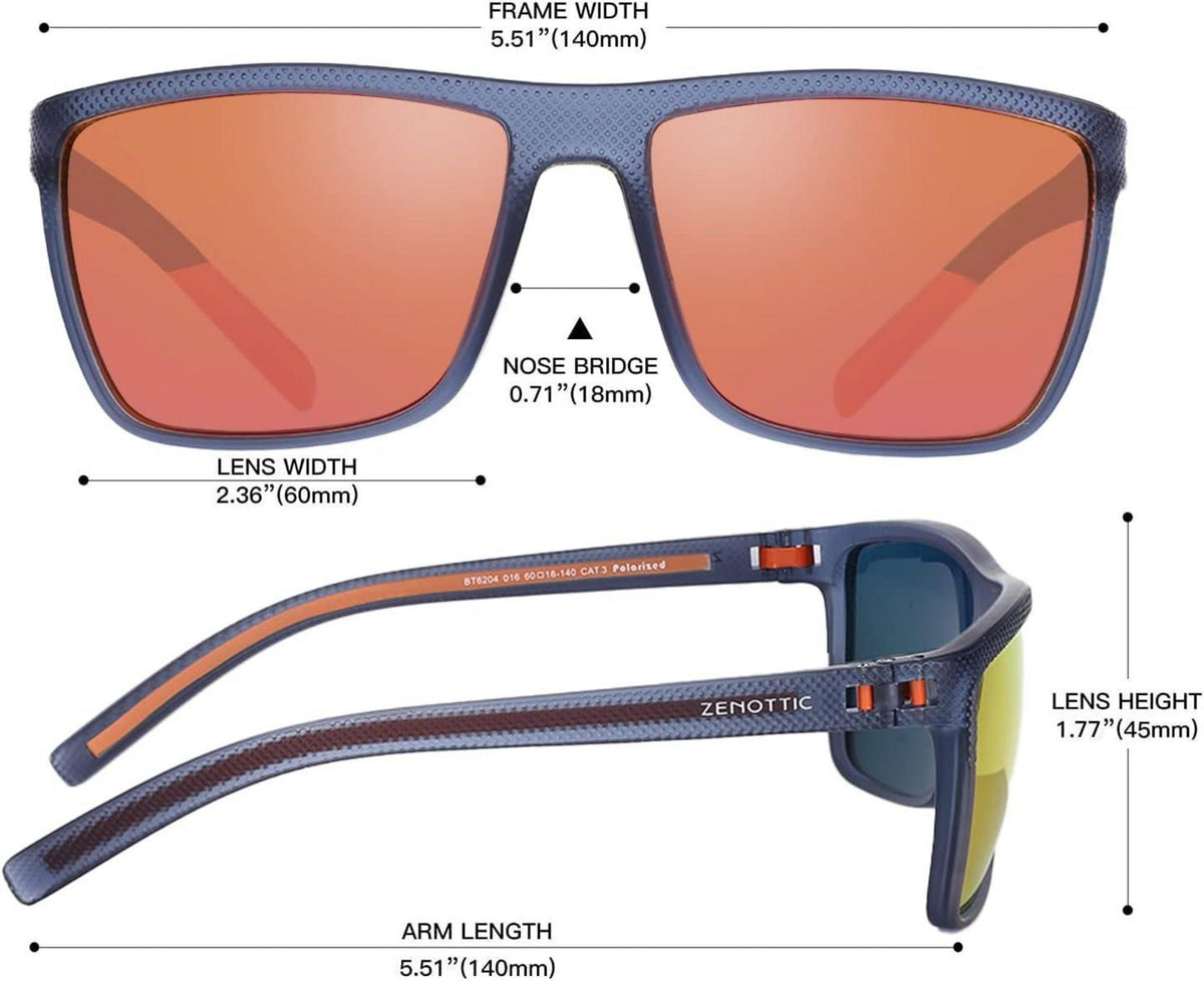 Polarisierte Sonnenbrille Herren Leichte TR90 Rahmen UV400