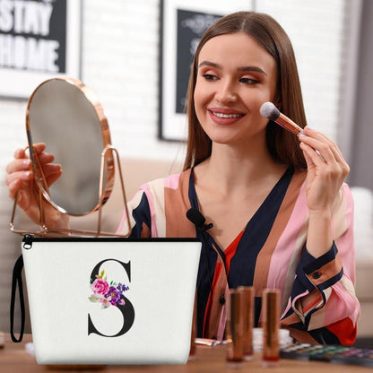 Groß Kapazität Kosmetiktasche Damen Leinwand Regenbogen