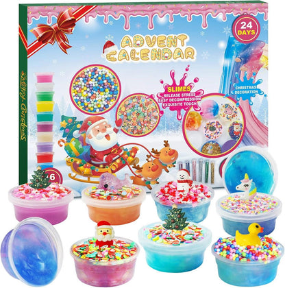 DIY Crystal Schleim Adventskalender 2024 - Weihnachtsgeschenk