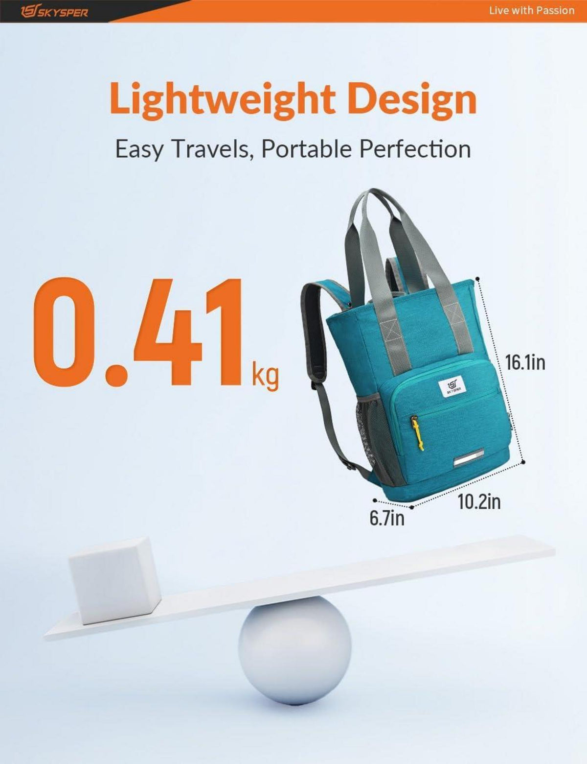 Ultraleichter Faltbarer Wanderrucksack 20L für