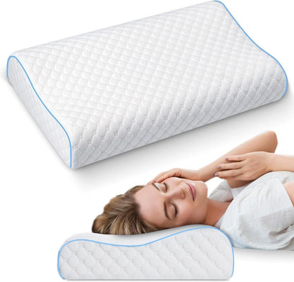 Orthopädisches Memory Foam Nackenkissen für Seiten- und Rückenschläfer