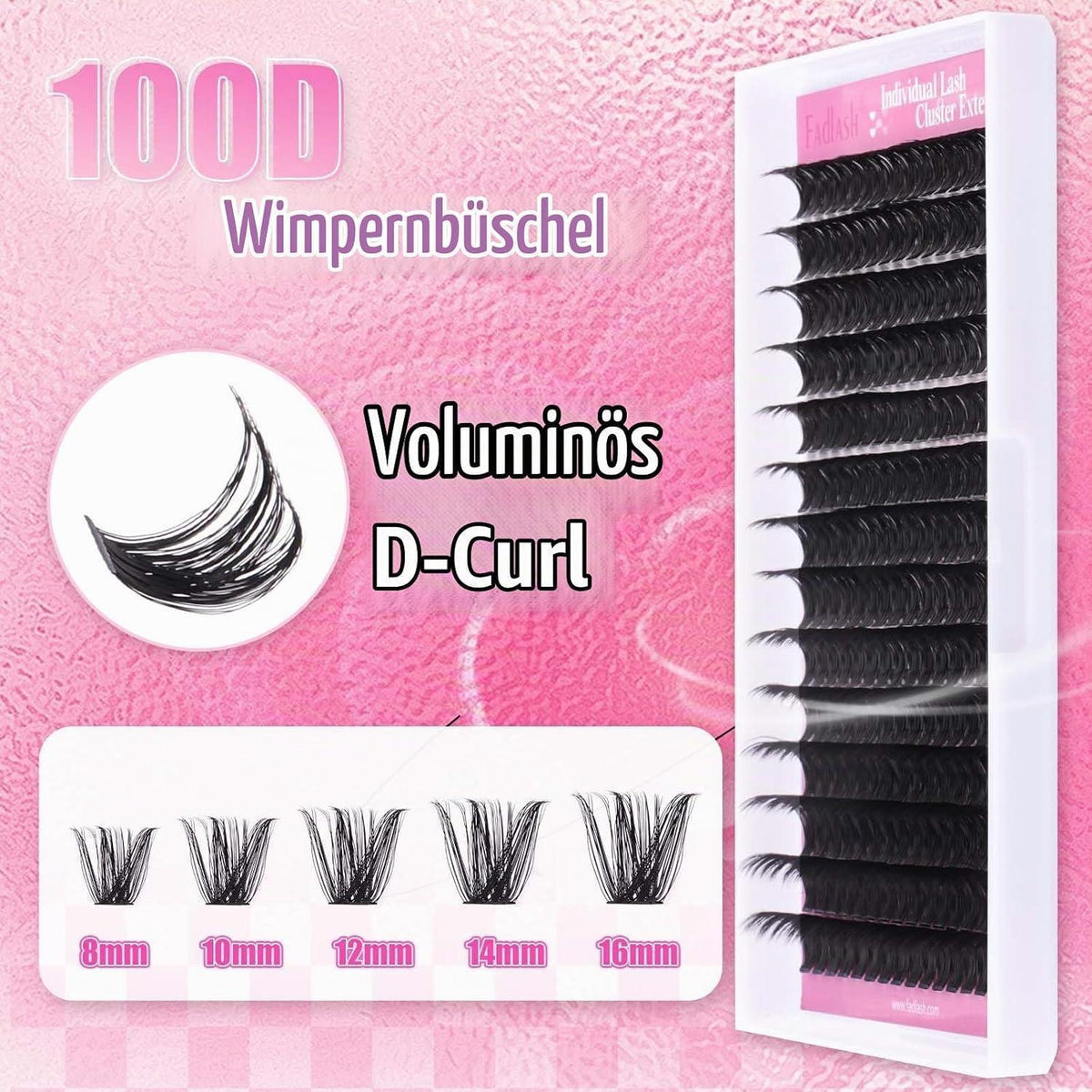 Einzelwimpern Set 0.07 D-8-16mm für Wimpernverlängerung