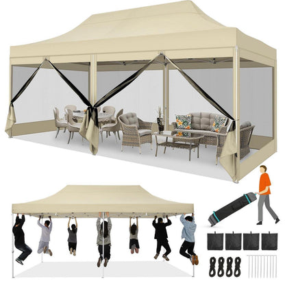 Faltpavillon 3x6m – Wasserdicht, Stabil & Vielseitig für Draußen