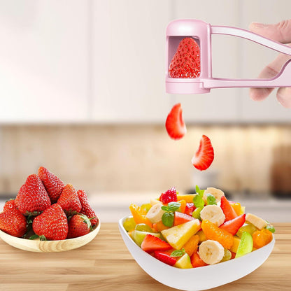 Traubenschneider Obstschneider für Kinder Baby Edelstahl Rosa
