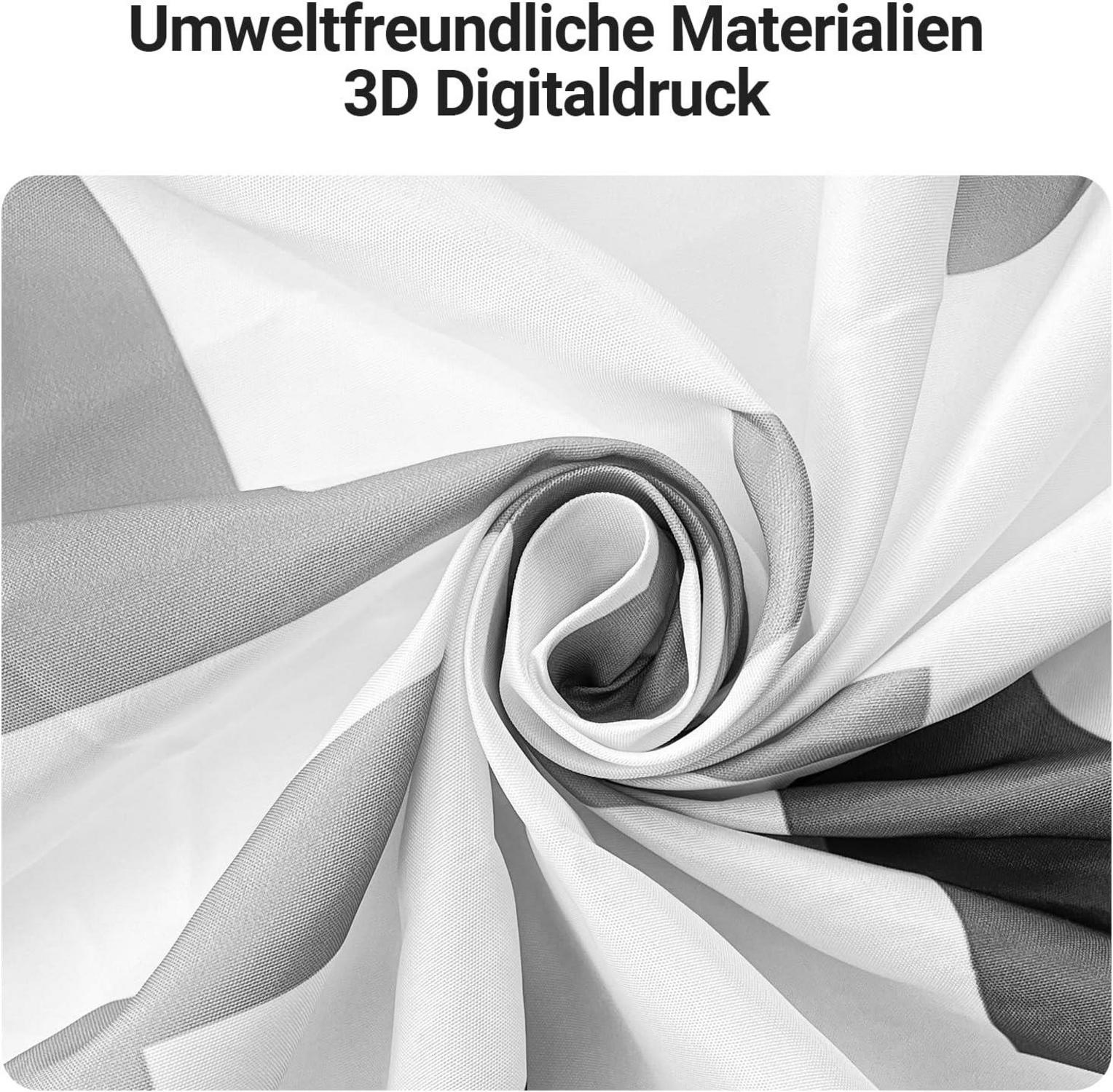 Duschvorhang Antischimmel Block Textil 220x200cm wasserabweisend 12
