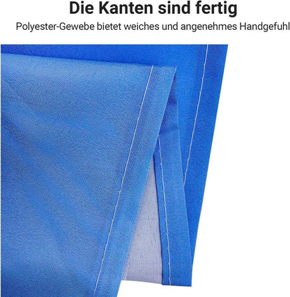 Duschvorhang 150x180cm Sea Blue beschwertem Saum wasserabweisend 8 Ösen