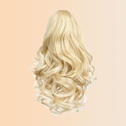 Welliges Pferdeschwanz Haarteil – Hellblond, 26cm