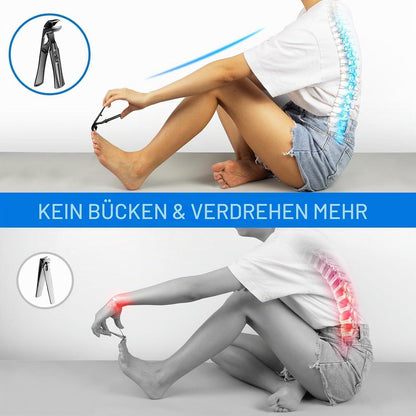 Nagelknipser für dicke Nägel mit Auffangbehälter & Winkelkopf
