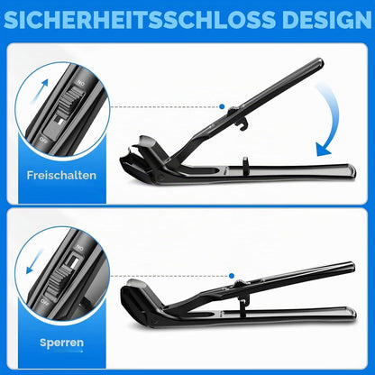 Nagelknipser für dicke Nägel mit Auffangbehälter & Winkelkopf