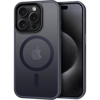 iPhone 15 Pro Max Hülle mit MagSafe, Kameraschutz, Dunkel Blau