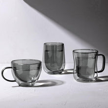Doppelwandige Kaffeegläser Schwarz 350ml 2er Set