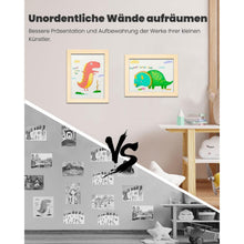 Kinder Bilderrahmen A4 Acryl Holz MDF magnetisch Pinnwand