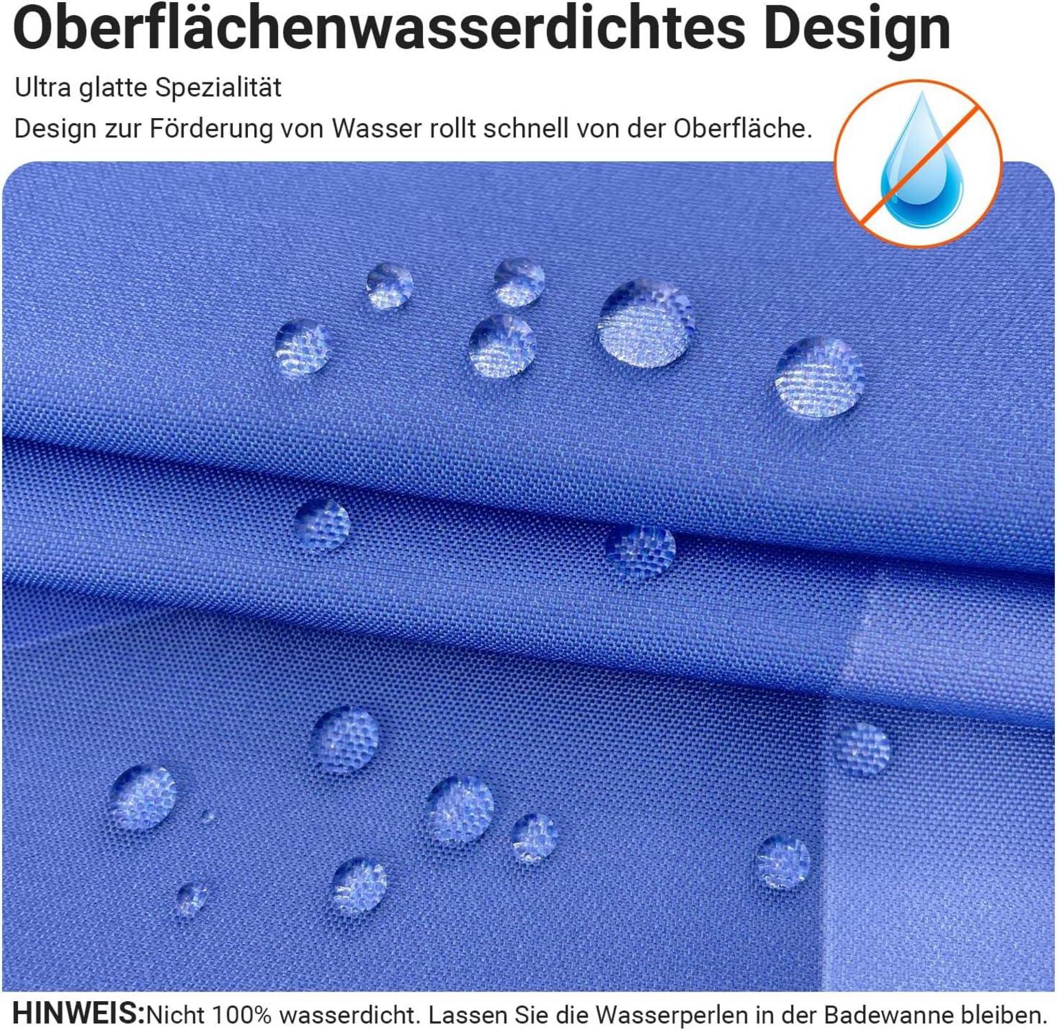 Duschvorhang 240x200 cm Geometrischer Verlauf Polyester